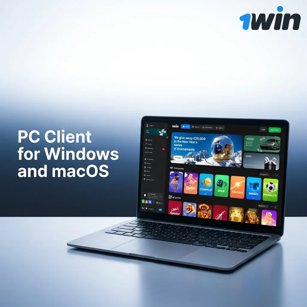 Browser-based betting platform interface showing Windows and macOS compatibility without desktop app requirement