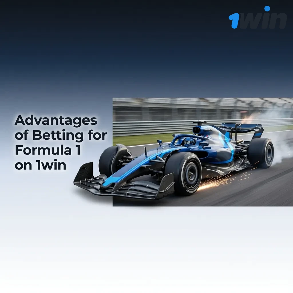 Formula 1 betting interface showing live odds, race weekend markets, driver matchups, and cash-out options on 1win platform